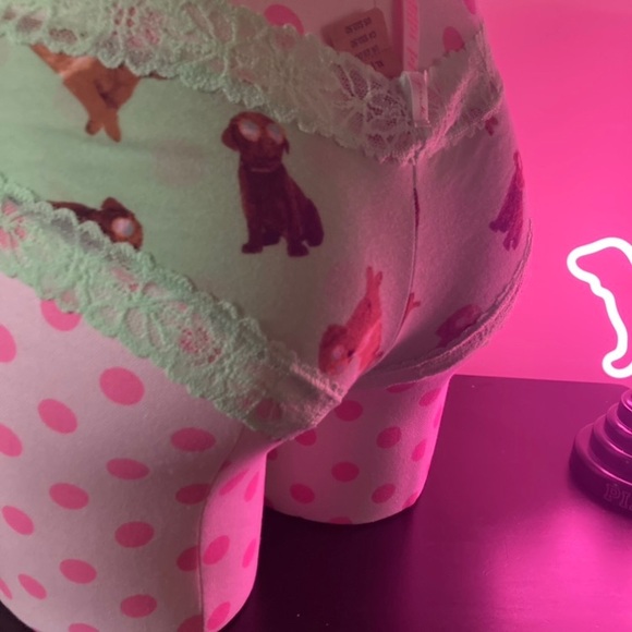 PINK Victoria’s Secret Puppy Dog Sunglasses Panty Size Extra Large VsPink NWT - Picture 7 of 11
